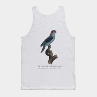 Musk Lorikeet / La Perruche a Bandeau Rouge- Jacques Barraband 19th century Illustration Tank Top